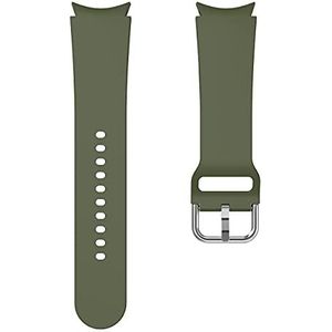 SYSTEM-S Armband flexibel silicone 22mm voor Samsung Galaxy Watch 4 smartwatch groen