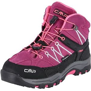 CMP Unisex Kids Rigel Mid Shoe WP trekking- en wandelschoenen voor kinderen, Berry Pink Fluo, 30 EU