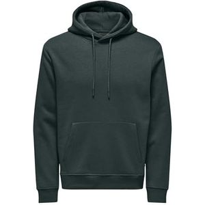 ONLY & SONS Onsconnor Reg Sweat Hoodie Noos, Darkest Spruce, XXL