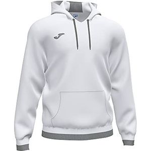 Joma 4XS sweatshirt met capuchon Comfort II, uniseks volwassenen, wit grijs