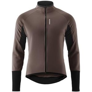 Gonso - ROAD JACKET SOFTSHELL 2 - Fietsjack - Donkerbruin - Heren - Ademend - Tight Fit