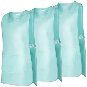 MISEMIYA - Pakket 3 Eenheden - Schort Schoonmaak Werk Uniform Kliniek Ziekenhuis Schoonmaak Veterinaire Sanitatie Hostelry - Ref.868, Turkoois, L