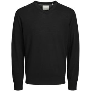 Jack & Jones - JPRBLAMERINO - Trui - Zwart - V-hals - Lange Mouw