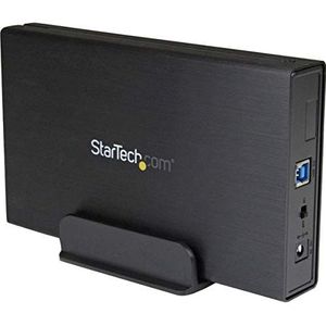 StarTech.com Externe USB 3.0 naar 3,5" SATA III SSD/HDD Behuizing met UASP - Zwart/Aluminium - USB naar 3.5" SATA Harde Schijf Behuizing (S3510BMU33)