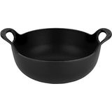 Le Creuset geëmailleerde gietijzeren Balti-pan 24cm 2,7 liter, matzwart