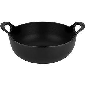 Le Creuset geëmailleerde gietijzeren Balti-pan 24cm 2,7 liter, matzwart