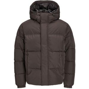 JACK & JONES Jjebradley Puffer Hood Sn gewatteerde jas voor heren, mulch, XS