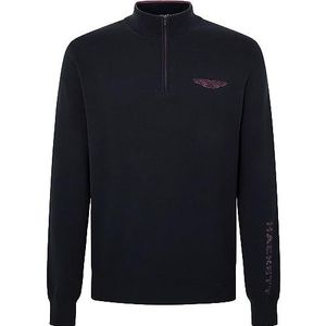 Hackett London Heren Am Hzip Pullover Sweater, Zwart (zwart), XS