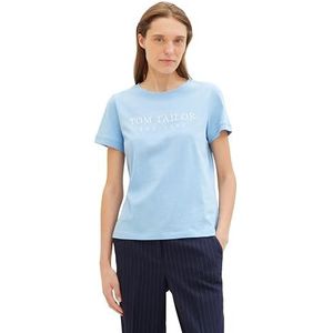 TOM TAILOR T-shirt voor dames, 34587 - Light Fjord Blue, M