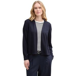 TOM TAILOR T-shirt met lange mouwen voor dames, 10668 - Sky Captain Blue, XL