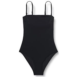 Koton Dames dunne bandjes zwempak, zwart (999), 34