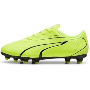 PUMA Uniseks Vitoria Fg/Ag Jr voetbalschoen voor kinderen, Electric Lime PUMA Zwart, 35.5 EU