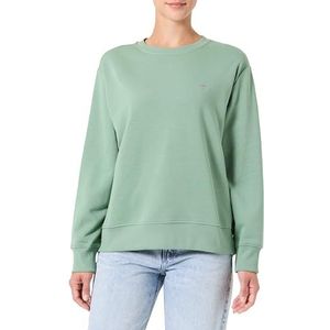 GANT Shield C-Neck Sweat Sweatshirt voor dames, Kalamata Green, XS