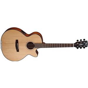 Cort SFX-E Akoestische gitaar, snaardikte .012-.053, natuurlijk hout, zijdemat