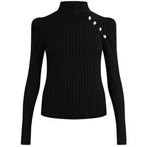 MIMO Gebreide trui voor dames, zwart, XS
