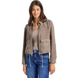 Street One Dames Corduroy jas met rits in Bruin, in size: 36