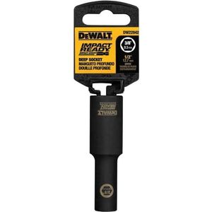 DEWALT DW22952 1-1/16-inch Impact Ready diepe socket voor 1/2-inch aandrijving