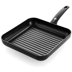 GreenPan Cambridge grillpan 28cm - zwart - inductie - PFAS-vrij