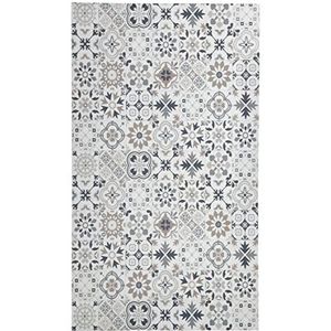 Hydraulisch Vinyl Tapijt - Grijze Taupes en Ivoorvloer - Antislip - Voor Keuken Hal Toilet Slaapkamer