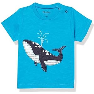 Hatley Baby Jongens Graphic Tee T-shirt, Walvis, 6-9 maanden