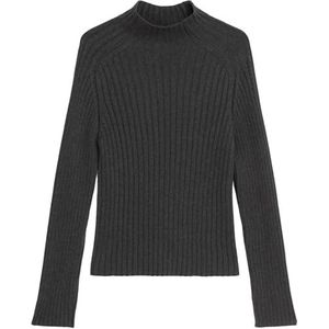 Marc O'Polo - Trui - Donkergrijs - Slanke Pasvorm - Lange Mouw