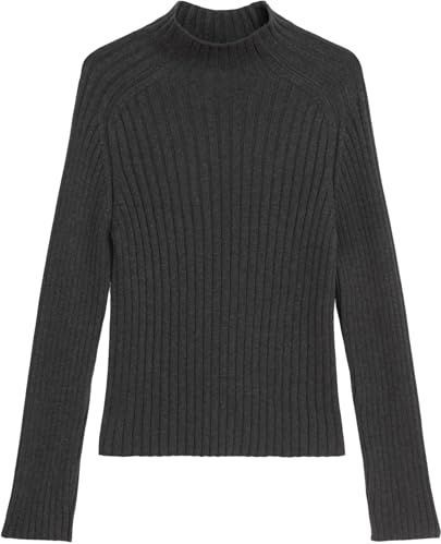 Marc O'Polo - Trui - Donkergrijs - Slanke Pasvorm - Lange Mouw