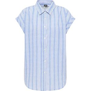DreiMaster Maritim Dames 35823572 blouse top, wolwit lichtblauw, XL