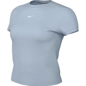 Nike Sportswear Chill Knit Mod-Crop-T-shirt voor dames, Blue Tint/Sail, FV5508-423, L
