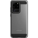 Black Rock - Air Robuuste Case Cover voor Samsung Galaxy S20 Ultra I transparante cover, TPU, dun, draadloos opladen (zwart)