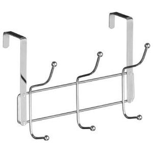 Premier Housewares 509727 6 Haak Over Deurhanger - Chroom