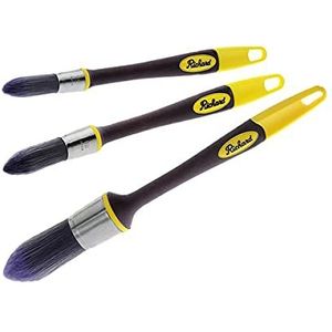 Richard 13400 5/8"", 3/4"" en 1"" Elegance Trim Paint Brush, 3 Pack. Edge Painting Tool, Trim Painting Tool, Snijgereedschap voor ramen en plafonds. No-Shed, borstelharen.