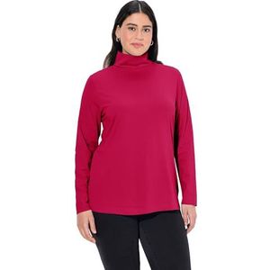 Ulla Popken Basic T-shirt voor dames, rood, 42-44