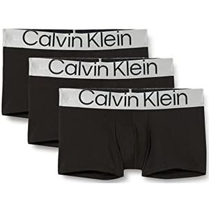 Calvin Klein heren Onderbroeken Low Rise Trunk 3pk, Zwart , L