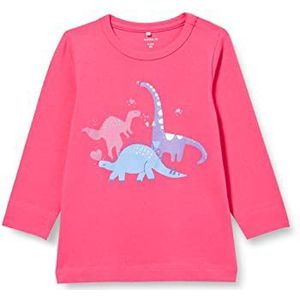 NAME IT Baby Girls NBFBABA LS TOP T-shirt voor kleine kinderen, fuchsia paars, 56