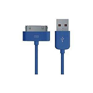 Dock-aansluiting op USB-kabel voor iPhone 30p blauw