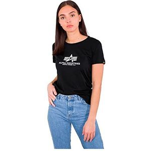 Alpha Industries - T-shirt - Zwart - Katoen - Logo op de Borst