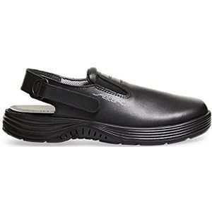 Abeba Clog 711135 - X-Light glad leer zwart