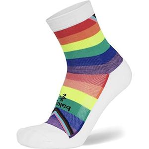 Balega Standard Hidden Comfort Performance Rainbow Mini Crew Athletic Running Socks (1 Pair), Large