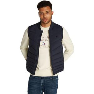 Tommy Hilfiger Heren MIX QUILT VEST MW0MW37680 Vest, Blauw, 3XL, Blauw (Woestijnhemel), 3XL Plus