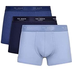 Ted Baker Heren Trunks, Sodaliet Blauw/Marine/Blauwe Mist, S