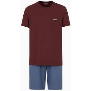 EMPORIO ARMANI Korte pyjamaset voor heren, Rood/Blauw, M