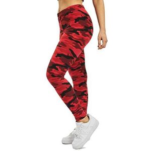 URBAN CLASSICS Camouflage legging voor dames, comfortabele sportbroek, elastische trainingsbroek met militaire print, regular skinny fit, maten XS-5XL