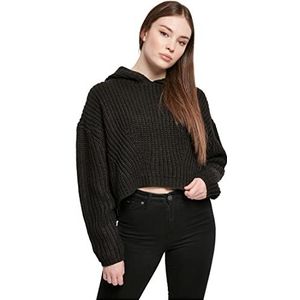 Urban Classics Dames Dames Oversized Hoody Sweater Hoodie, zwart, XL