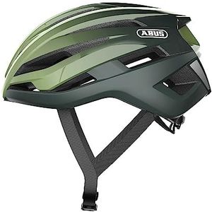 ABUS StormChaser Racefiets Helm - Lichte en comfortabele Fietshelm voor Professionele Wielrenners, voor Dames en Heren - Groen, Maat L