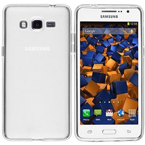 mumbi Hoes compatibel met Samsung Galaxy Grand Prime mobiele telefoonhoes, transparant wit