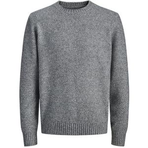 JACK & JONES Jprblawilson Knit Crew Neck, lichtgrijs gem., XXL