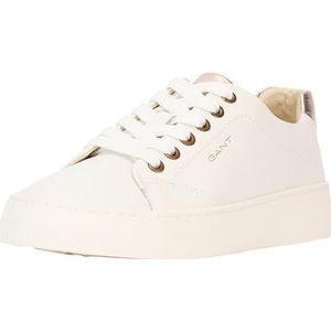 GANT Footwear Lawill Sneakers voor dames, wit/roségoud, 39 EU, Wit-rosgoud., 39 EU