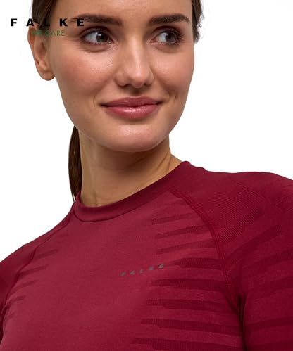 FALKE - Maximum Warm - Thermoshirt - Rood Merlot - L