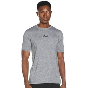 Oakley Heren Bark New Ss Shirt, Athletic Heather Grijs, M