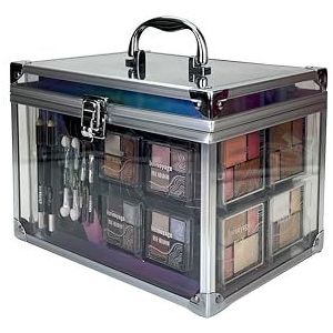 bonvoyage - Colour Delights - Make-up Set - 45-delige - Draagbare Transparante Koffer